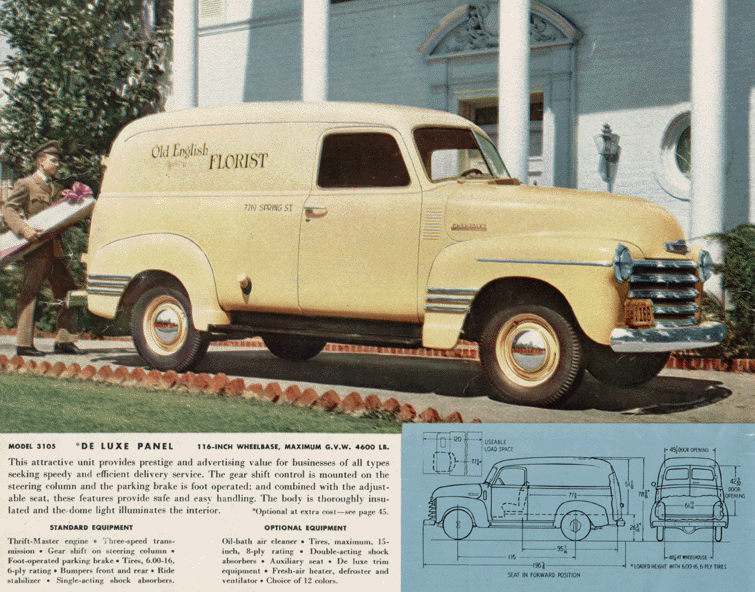 1947-1955 deluxe panel trucks