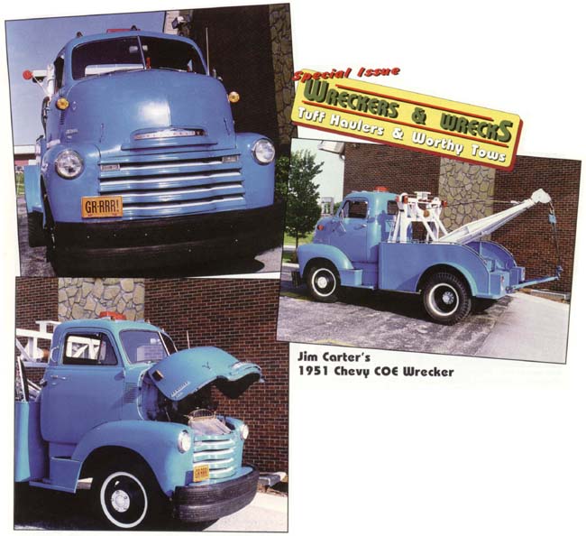 1951 chevrolet wrecker blue hooker