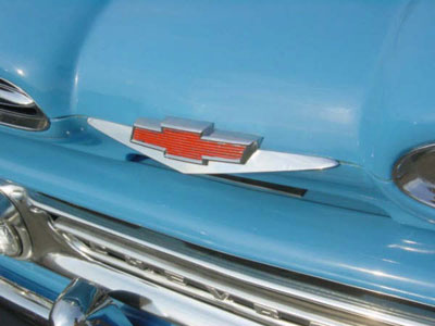 1960 1961 chevrolet v8 emblem
