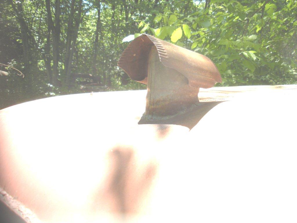 panel truck home with vent pipe