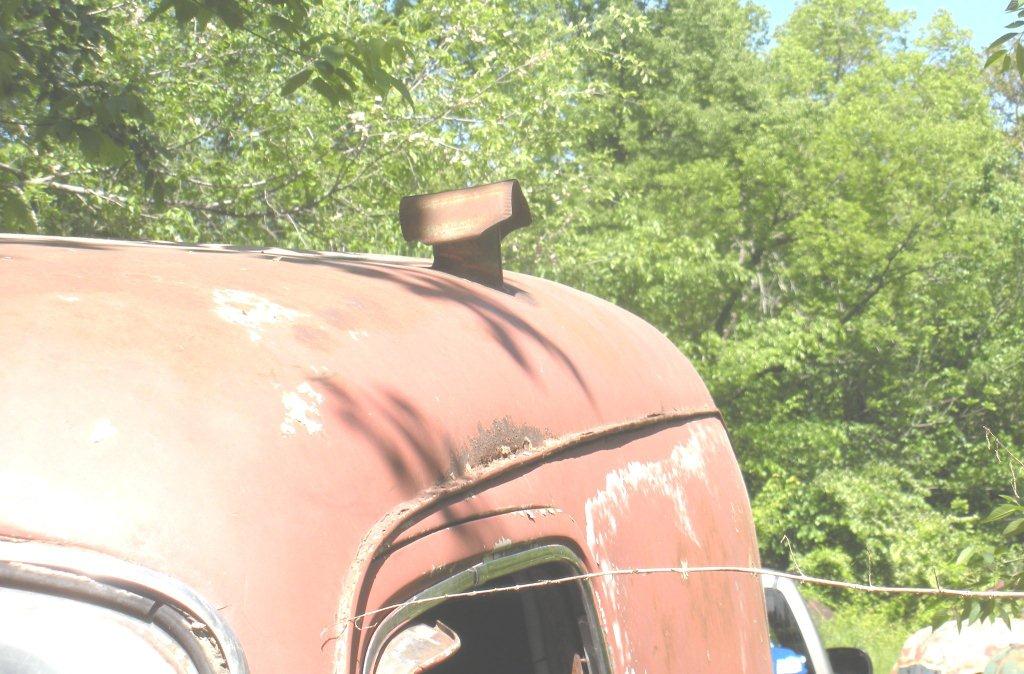 panel truck home with vent pipe