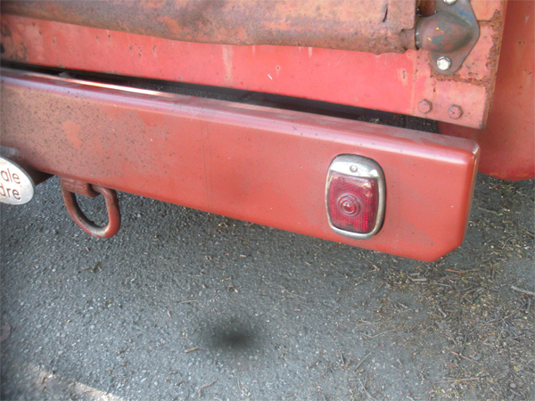 protecting tail light homemade bumper