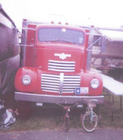 coe red truck