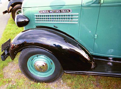 early gmc hood side trim 1