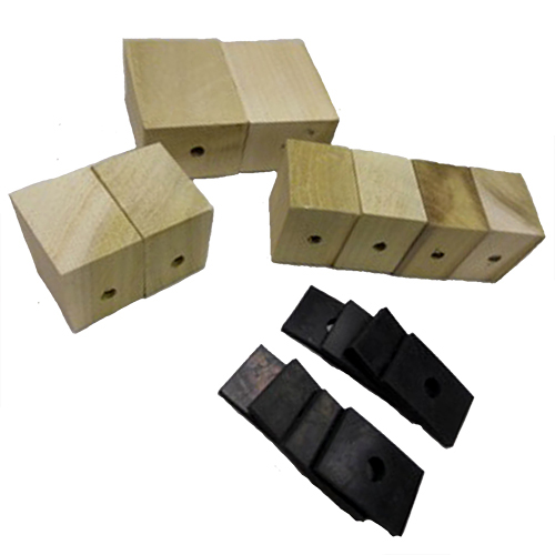 1934-1940 Bed Mounting Blocks With Pads 1/23/4 Ton Long Bed Chevrolet and GMC Pickup Truck