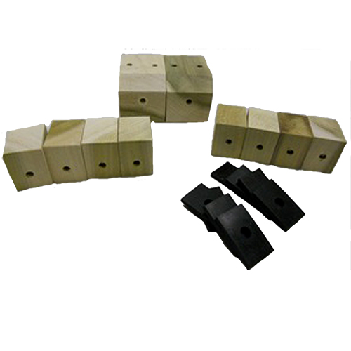 1941-1946 Bed Mounting Blocks With Pads 1/2 3/4 Ton Long bed Chevrolet and GMC Pickup Truck