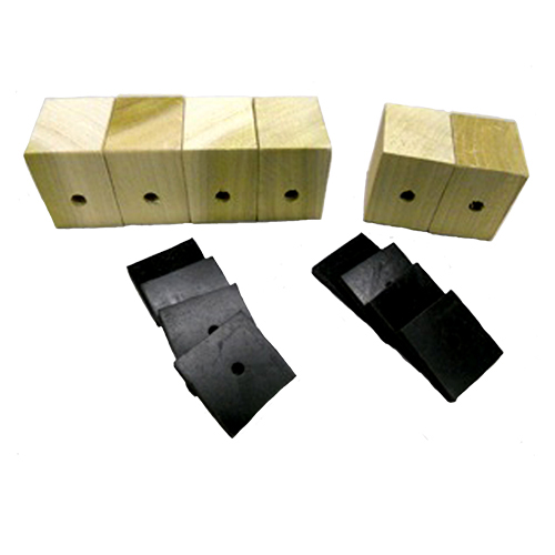 1947-1953 Bed Mounting Blocks with Pads 3/4 Ton and 1/2 Ton Long bed Chevrolet and GMC Pickup Truck