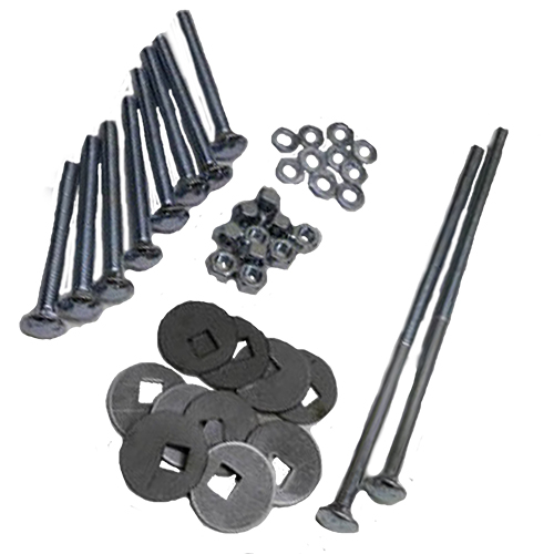 1947-1953 Bed to Frame Bolt Kit 1 Ton Extra Long Bed Zinc Plate Chevrolet and GMC Pickup Truck