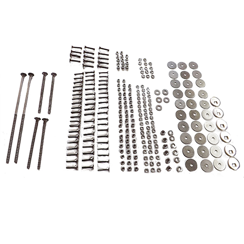 1947-1951 Bed Strip Bolt Mounting Set Early Shortbed 9 Board High Polished Chevrolet and GMC Pickup Truck