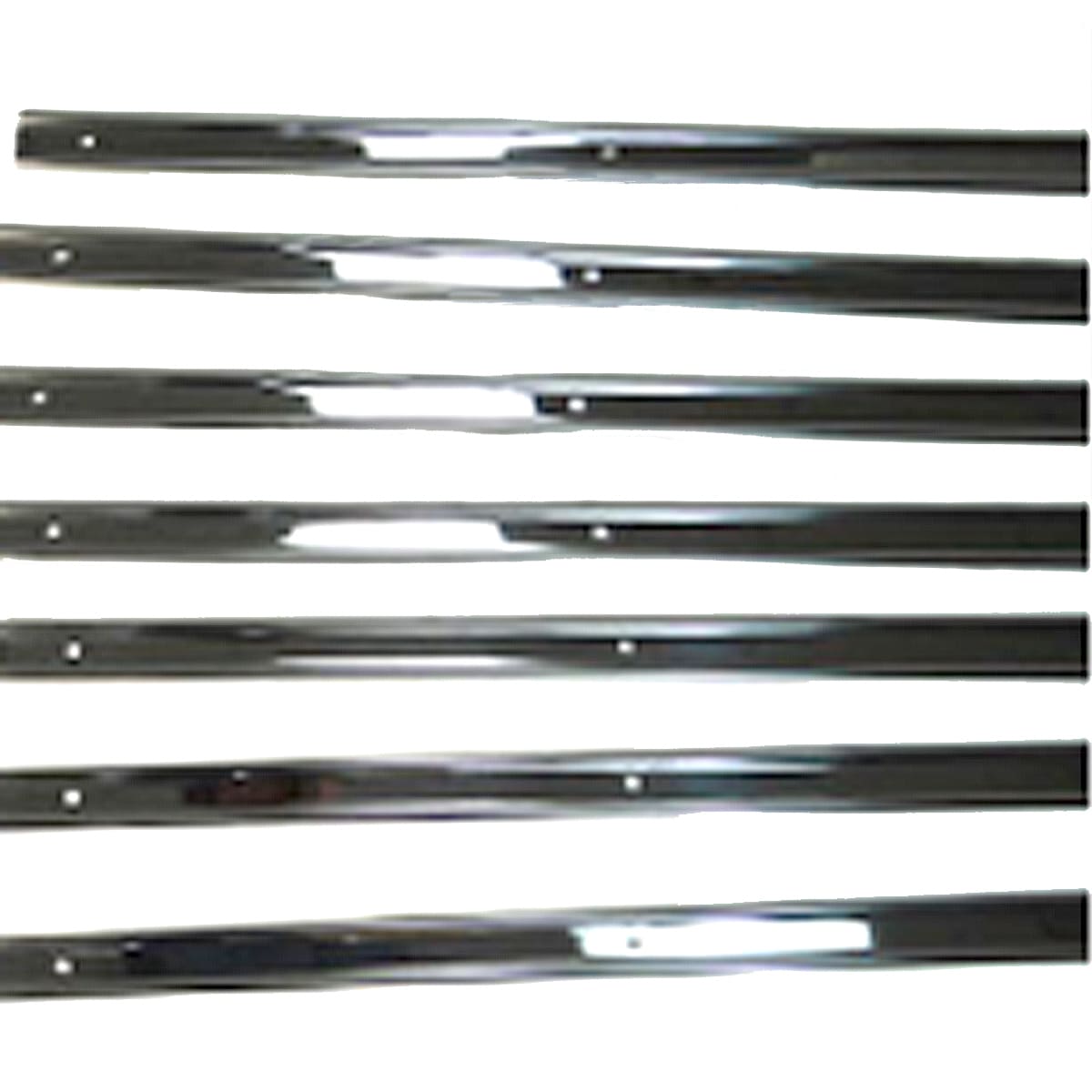 1967-1972 High Polished Stainless Steel Bed Strips Mirror Finish Chevrolet and GMC Pickup Truck