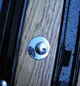 1934-1966 Bed Washer Round High Polished Stainless Steel with Off-Set square holeChevrolet and GMC Pickup Truck