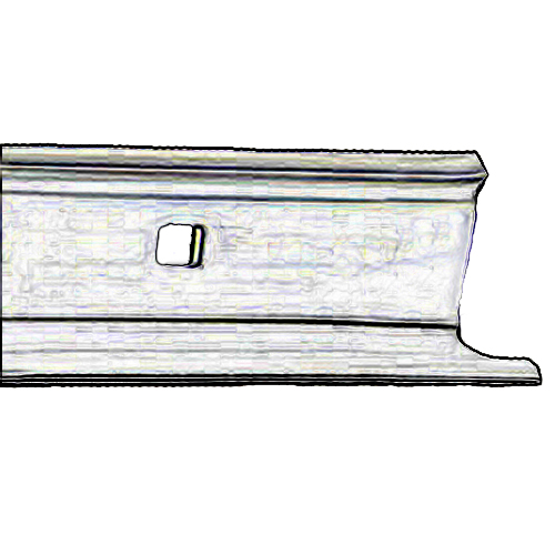 1973-1978 Bed Strip Corners Stainless Steel 1/2 Ton Punched 77 1/8 Chevrolet and GMC Pickup Truck