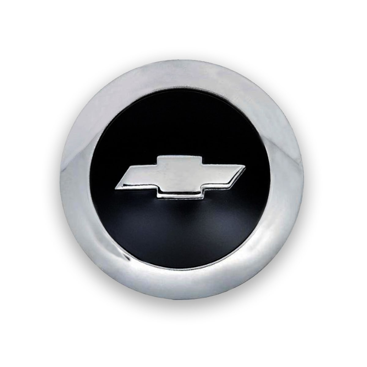 1954-55 Horn Button Chrome with Black Pickup Truck