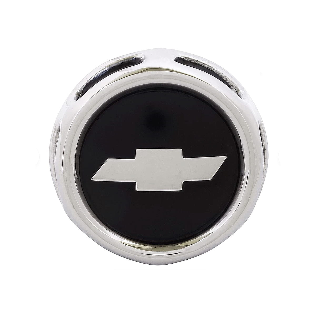 1957-59 Horn Button Chrome with Black Pickup Truck