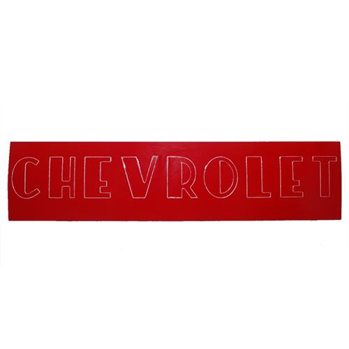 1947-1953 All Purpose Decal Chevrolet Red Hub cap