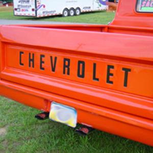 1958-1966 Decal/Tailgate Block Letters Fleetside Black Chevrolet Pickup Truck