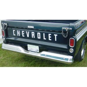 1958-1966 Decal/Tailgate Block Letters Fleetside White Chevrolet Pickup Truck