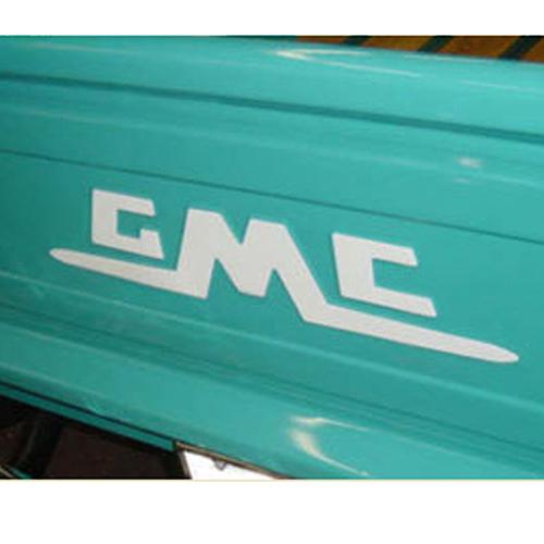 1957-1959 Decal/Tailgate Letters Stepside White GMC Pickup Truck