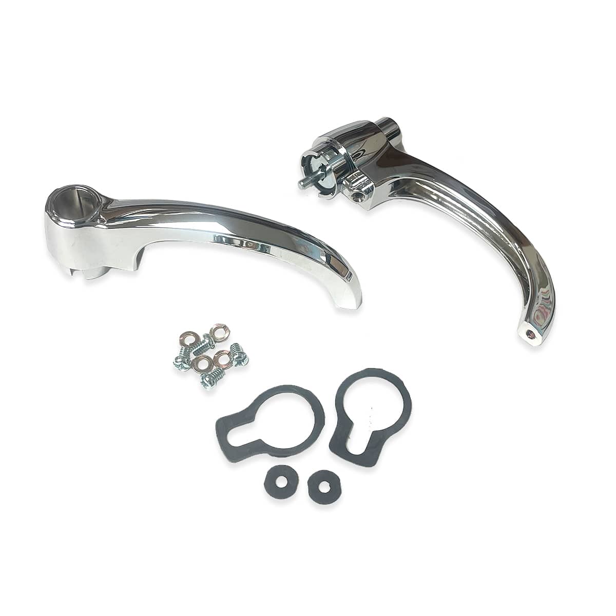 1952-1959 Outside Door Handle Pair Chrome Push Button Type Chevrolet and GMC Pickup Truck