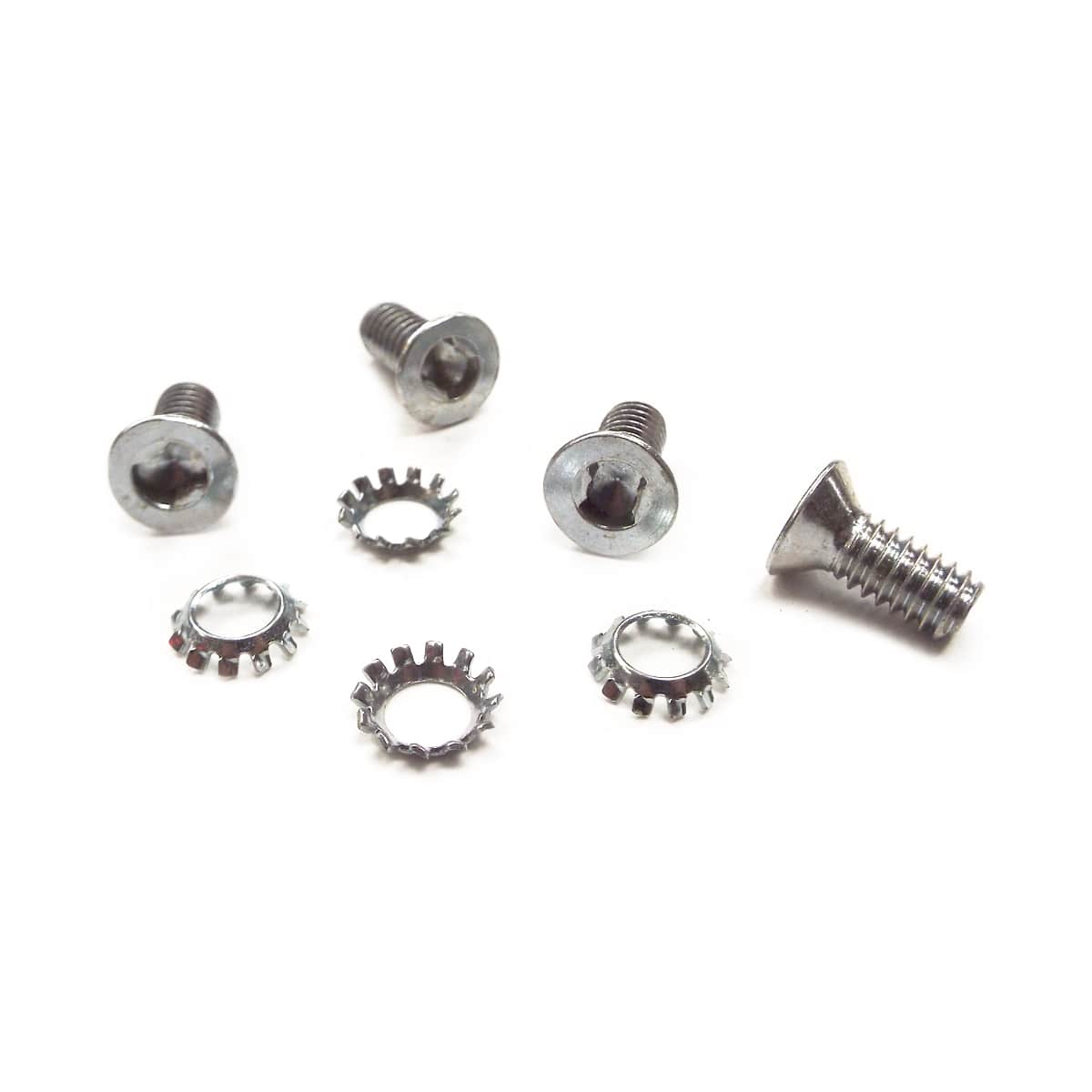 1947-1951 Door Handle Screws-Outside Chrome with Lock Washer Chevrolet and GMC Pickup Truck