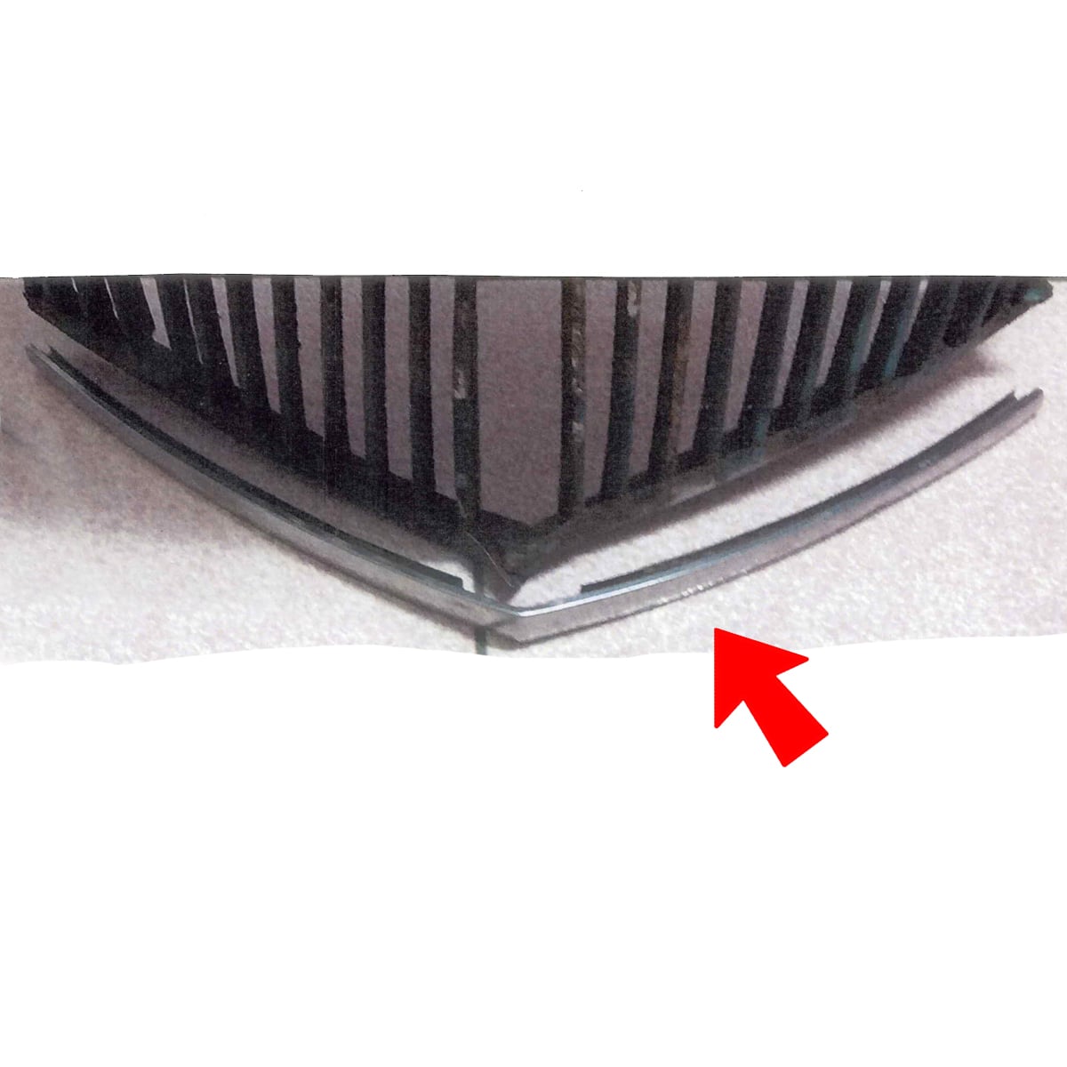 1937 Chevrolet Grille Lower Horizontal Strip Stainless Steel