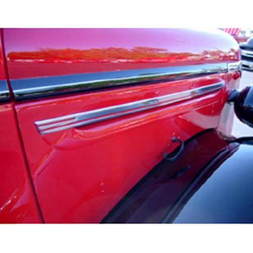 1939-1940 Hood Trim Polished Stainless Chevrolet Pickup And Big Truck