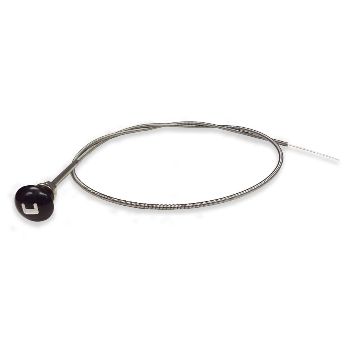 1954-Early 1955 Choke Cable with Black Knob and White Letter C Chevrolet and GMC Pickup Truck