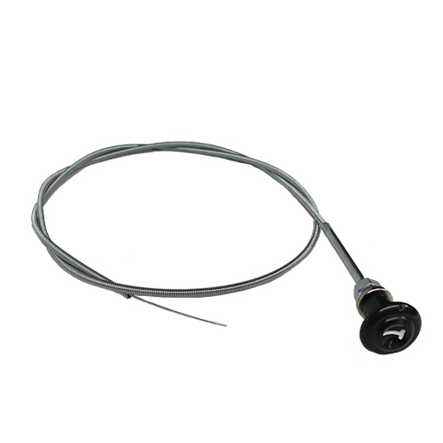 Late 1955-1959 Choke Cable With Black Knob & White Letters C Chevrolet and GMC Pickup Truck