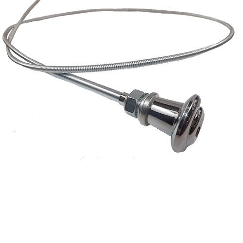 Late 1955-1959 Choke Cable With Chrome Knob & Letter C Chevrolet and GMC Pickup Truck