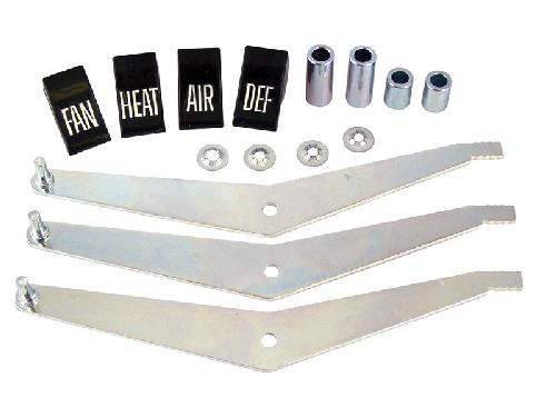 1960-1963 Heater Control Levers with Knobs (Set Of 3) Chevrolet Pickup and Big Truck