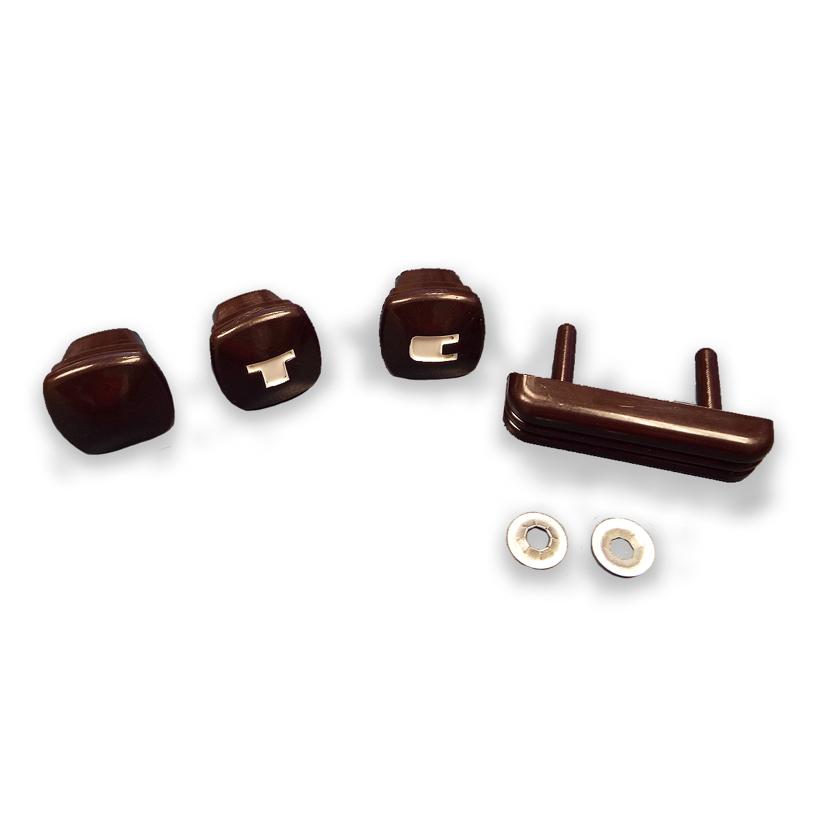 1940-46 Knob Kit Same as Original Except are Maroon