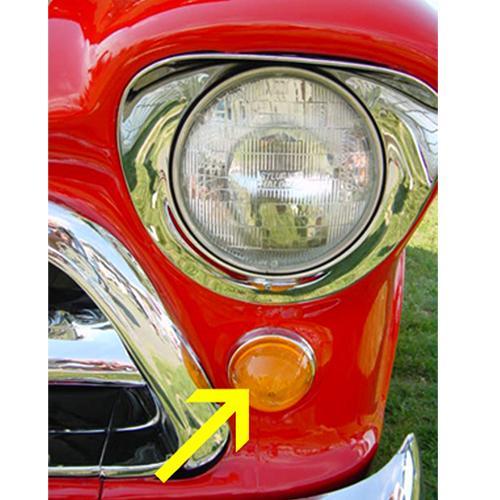 KK Amber Parking Light Assembly For 1958-1959 Chevrolet Chevy Truck – GT-PLA-5859A