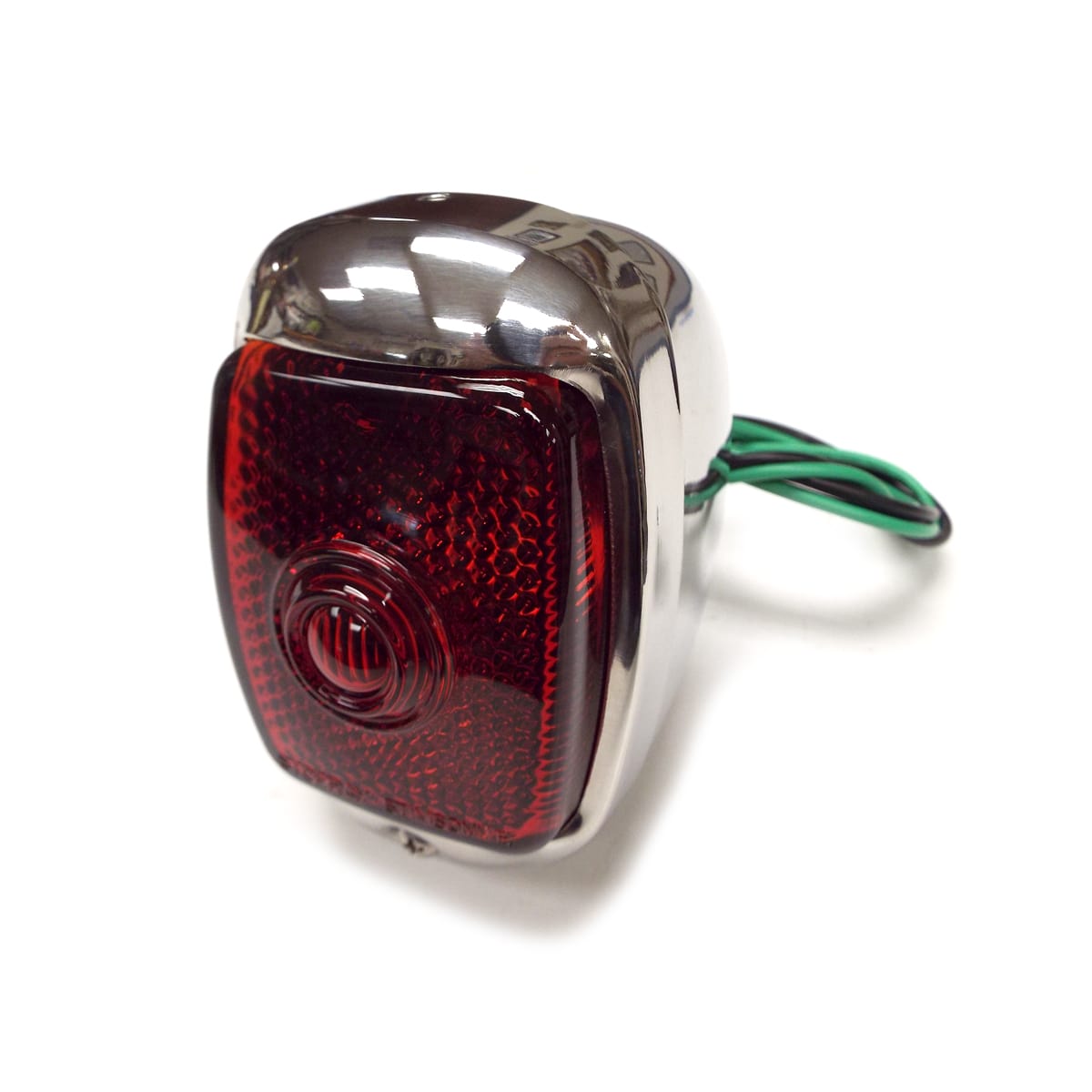 1940-1953 Taillight Right Stainless with Red Glass Lens Chevrolet and GMC Pickup Truck