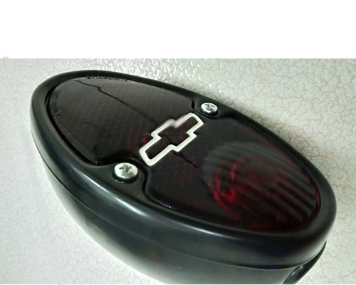 1939 Chevy Master Tail Light Glass Lenses – Stinsonite Duray, Pair, UPI C3901x2
