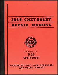 1935-Early 1939 Shop Manual Chevrolet Pickup Truck