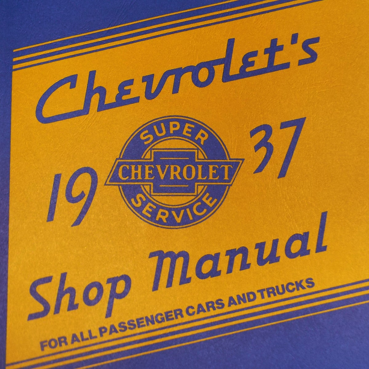 1937 Shop Manual Chevrolet Pickup Truck