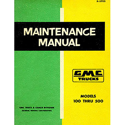 1955-1959 Shop Manual GMC Pickup Truck