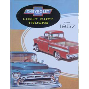 1957 Brochure Light Duty Exact Reprint of Dealers Ad Chevrolet and GMC Pickup Truck