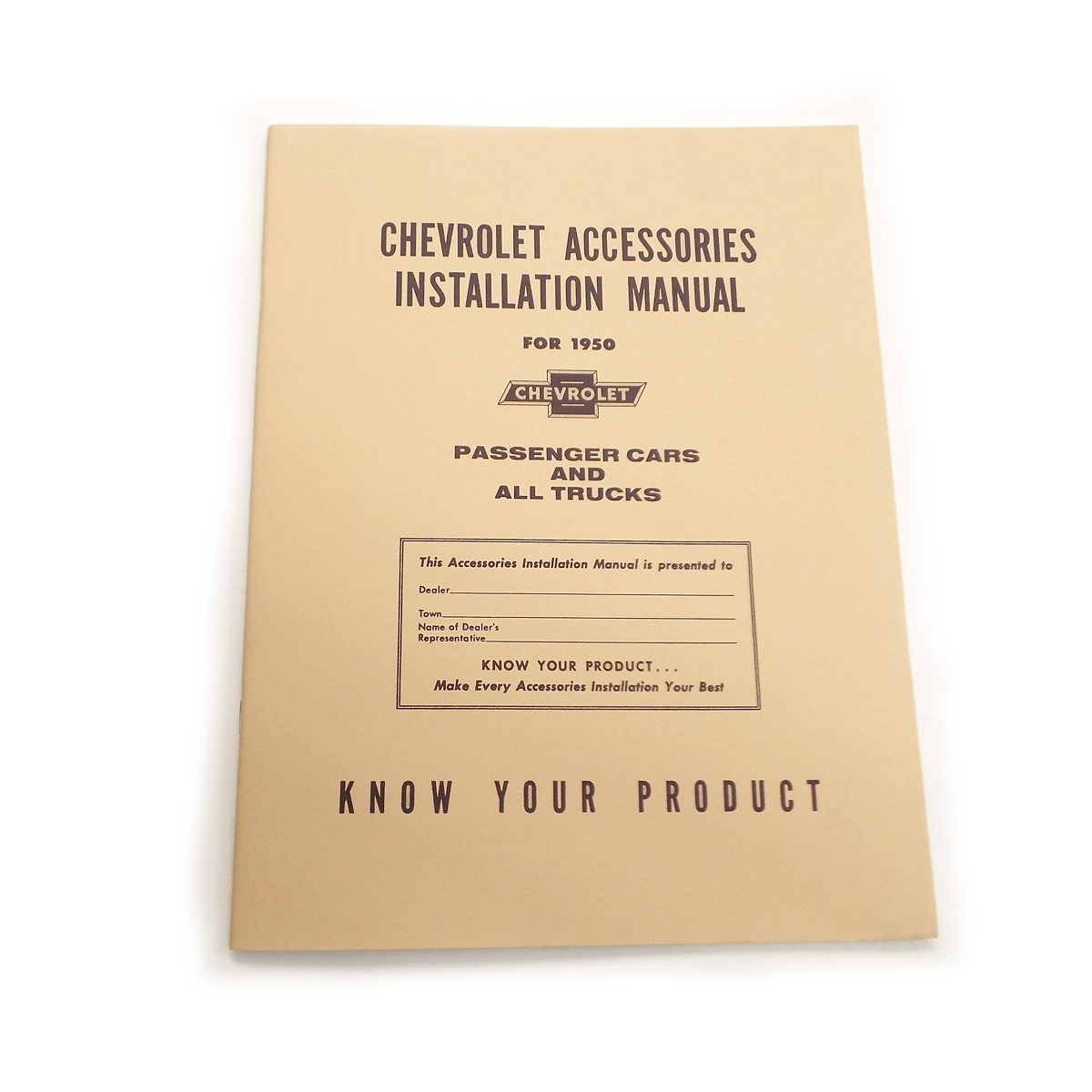 1950 Accessory Installation Booklet Chevrolet and GMC Pickup Truck