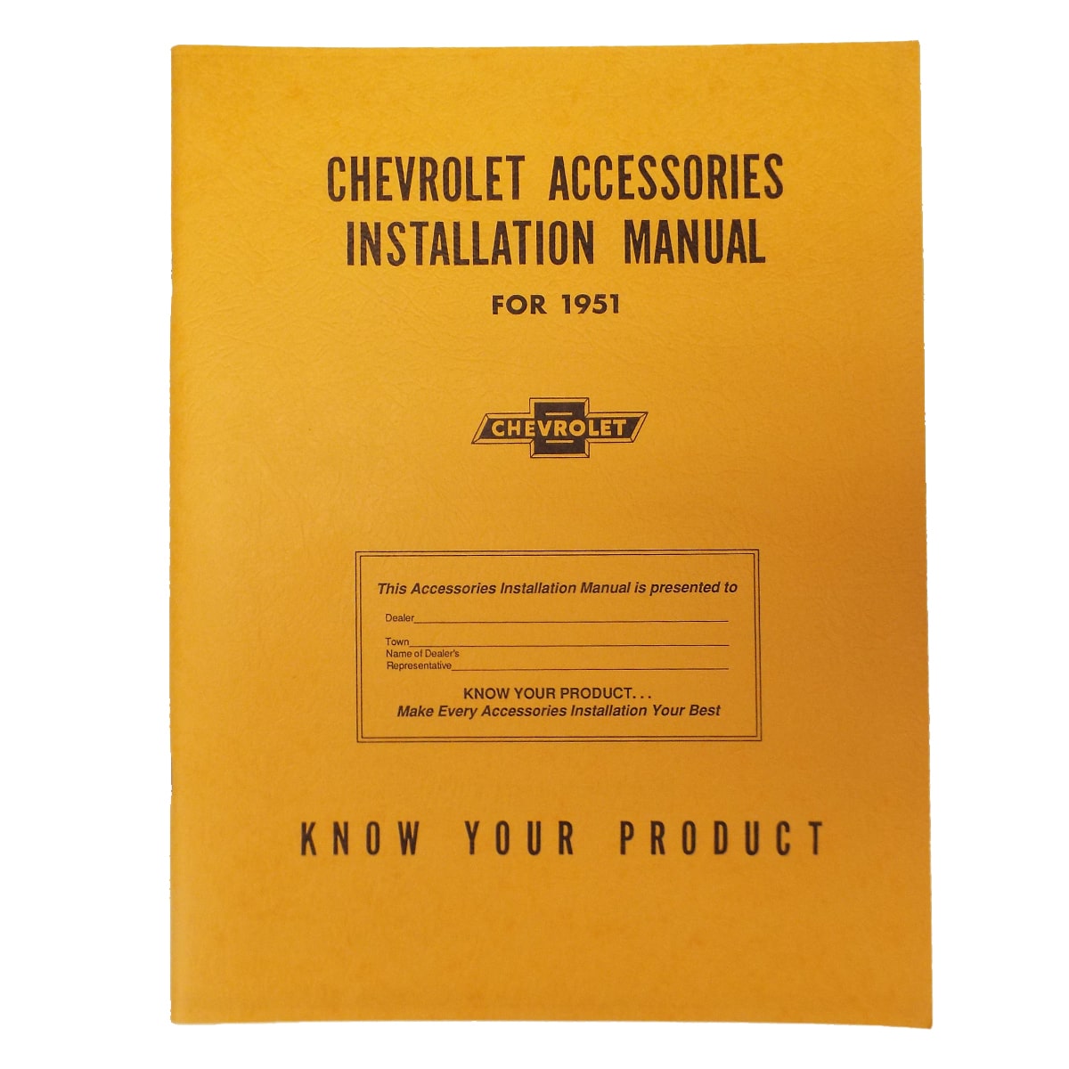 1951 Accessory Installation Booklet Chevrolet and GMC Pickup Truck