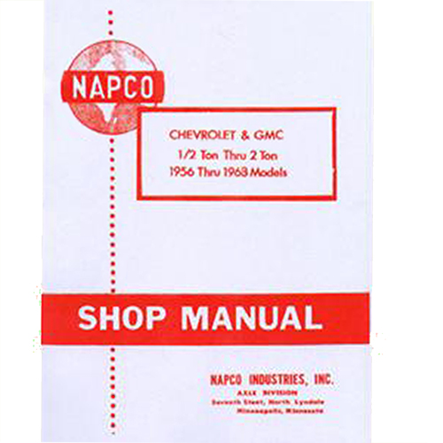 1956-1963 Napco 4X4 Shop Manual Chevrolet and GMC Pickup Truck