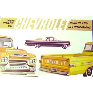 1959 Sales Brochures Chevrolet Pickup Truck