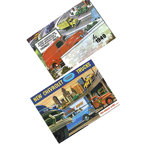 1947 Brochure Light Duty Exact Reprint of Dealers Ad Foldout Chevrolet and GMC Pickup Truck