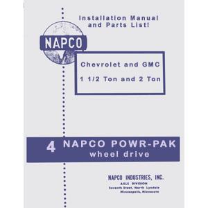 1955-1963 Napco Installation Manual for 1 1/2-ton and 2-ton Chevrolet and GMC Pickup Truck