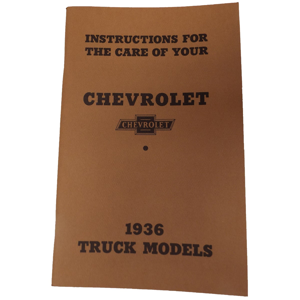 1936 OWNERS Manual Chevrolet Pickup Truck