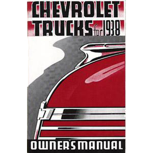 1938 Owners Manual Chevrolet Pickup Truck
