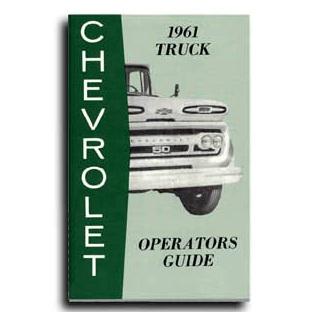 1961 Owners Manual Chevrolet Pickup Truck