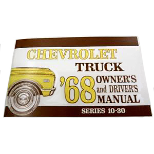1968 Owners Manual Chevrolet Pickup Truck