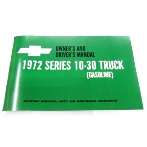 1972 Owners Manual Chevrolet Pickup Truck