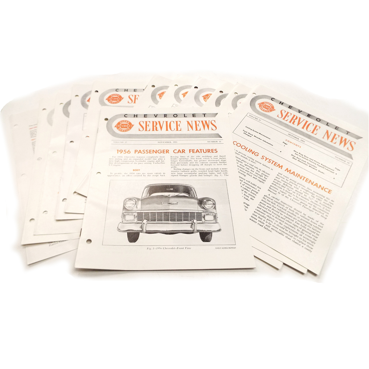 1955 1st and 2nd Series Service Bulletins Chevrolet Pickup Truck